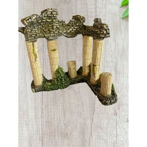 Natural Looking Resin Pillars Roman Style Aquarium Fish Tank Decor